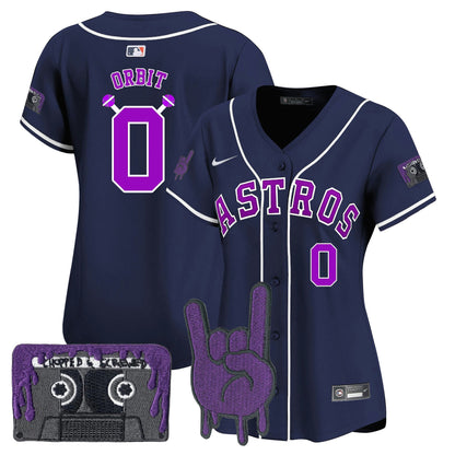 Camisa MLB Women’s Houston DJ Screw Patch Vapor Premier Limited Jersey