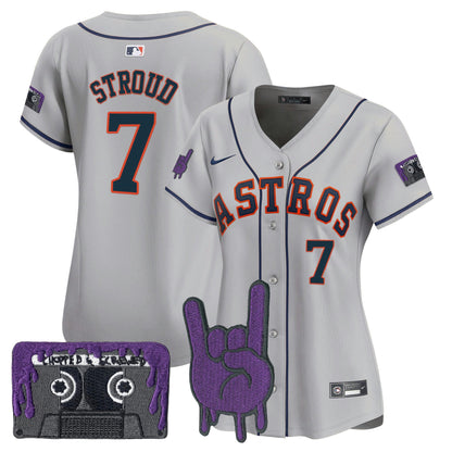 Camisa MLB Women’s Houston DJ Screw Patch Vapor Premier Limited Jersey