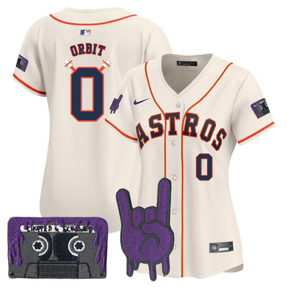 Camisa MLB Women’s Houston DJ Screw Patch Vapor Premier Limited Jersey