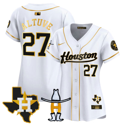Camisa MLB Women’s Houston Houston Rodeo Patch Vapor Premier Limited Jersey