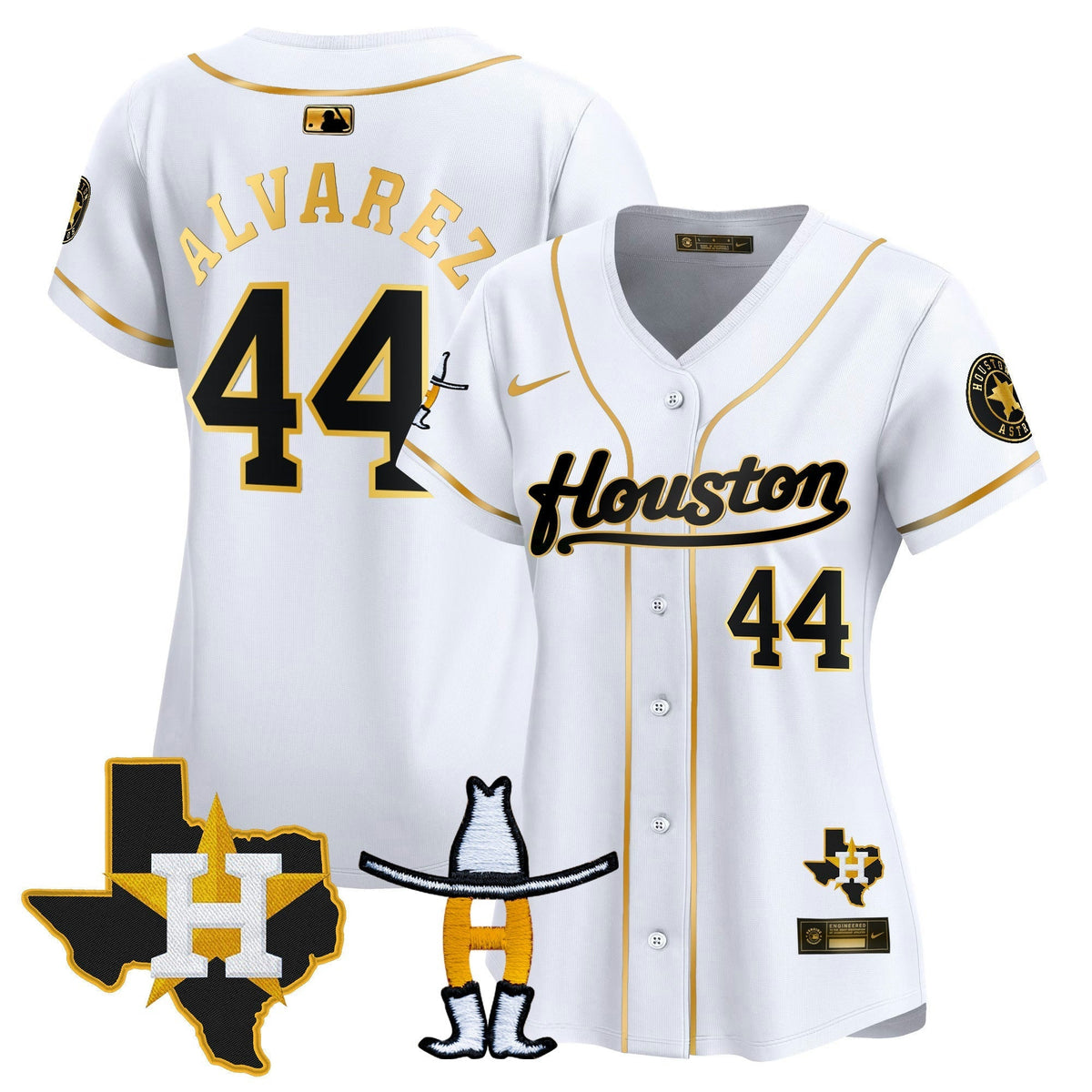 Camisa MLB Women’s Houston Houston Rodeo Patch Vapor Premier Limited Jersey