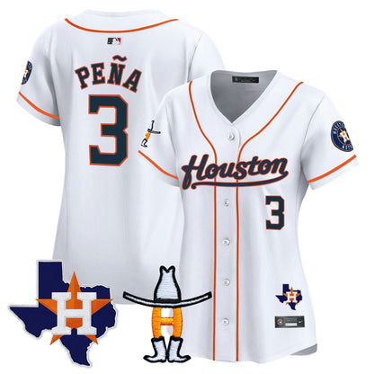 Camisa MLB Women’s Houston Houston Rodeo Patch Vapor Premier Limited Jersey