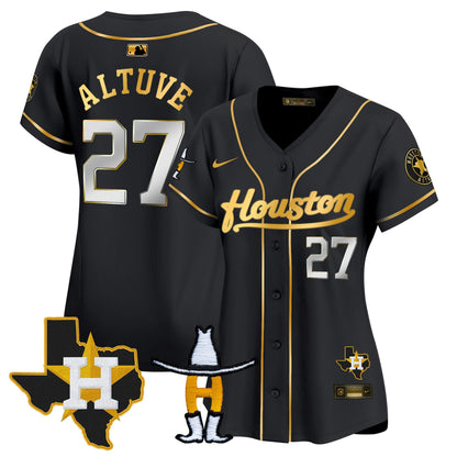 Camisa MLB Women’s Houston Houston Rodeo Patch Vapor Premier Limited Jersey