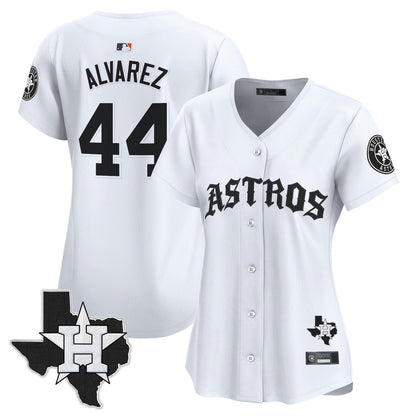 Camisa MLB Women’s Houston ‘Old English Edition’ Vapor Premier Limited Jersey