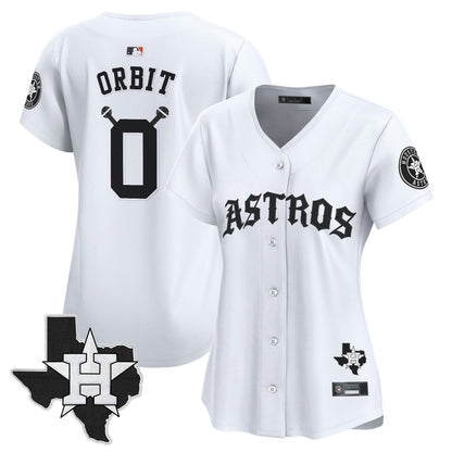 Camisa MLB Women’s Houston ‘Old English Edition’ Vapor Premier Limited Jersey