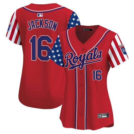 Camisa MLB Women’s Kansas City 2025 Independence Day Vapor Premier Limited Jersey