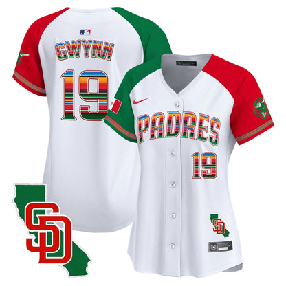Camisa MLB Women’s Mexico California Patch Vapor Premier Limited Jersey