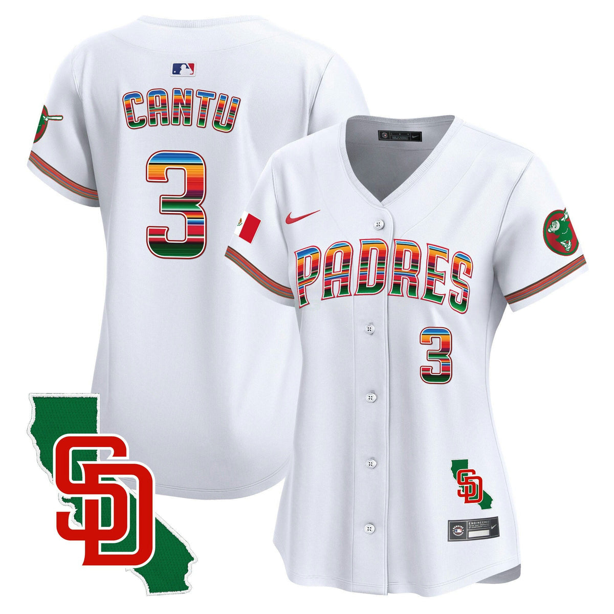 Camisa MLB Women’s Mexico California Patch Vapor Premier Limited Jersey