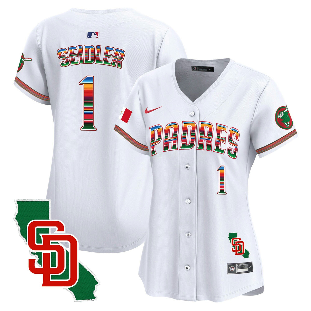 Camisa MLB Women’s Mexico California Patch Vapor Premier Limited Jersey