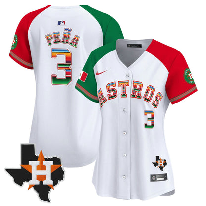 Camisa MLB Women’s Mexico Texas Patch Vapor Premier Limited Jersey