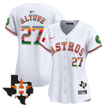 Camisa MLB Women’s Mexico Texas Patch Vapor Premier Limited Jersey