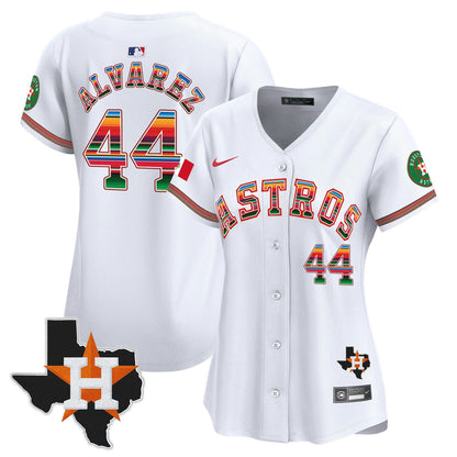 Camisa MLB Women’s Mexico Texas Patch Vapor Premier Limited Jersey