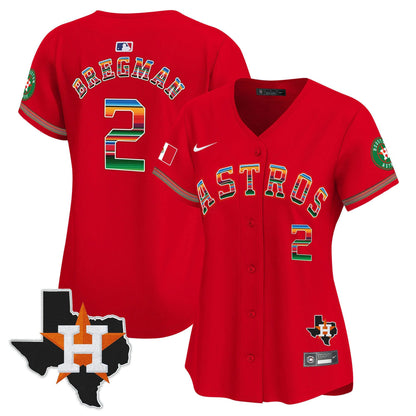 Camisa MLB Women’s Mexico Texas Patch Vapor Premier Limited Jersey