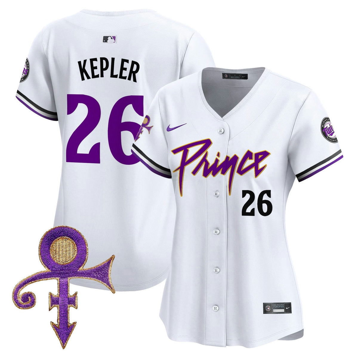 Camisa MLB Women’s Minnesota Prince Patch Vapor Premier Limited Jersey