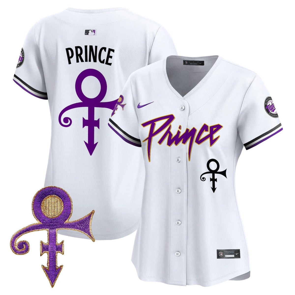 Camisa MLB Women’s Minnesota Prince Patch Vapor Premier Limited Jersey