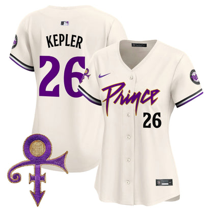 Camisa MLB Women’s Minnesota Prince Patch Vapor Premier Limited Jersey