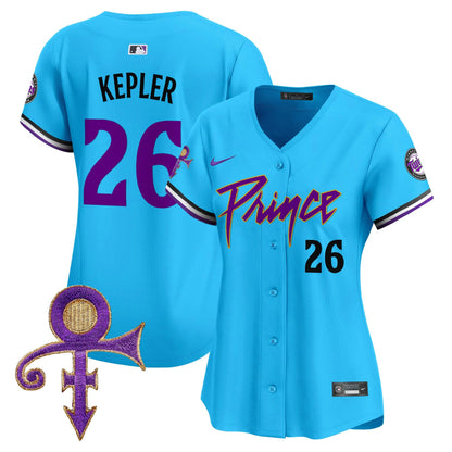 Camisa MLB Women’s Minnesota Prince Patch Vapor Premier Limited Jersey