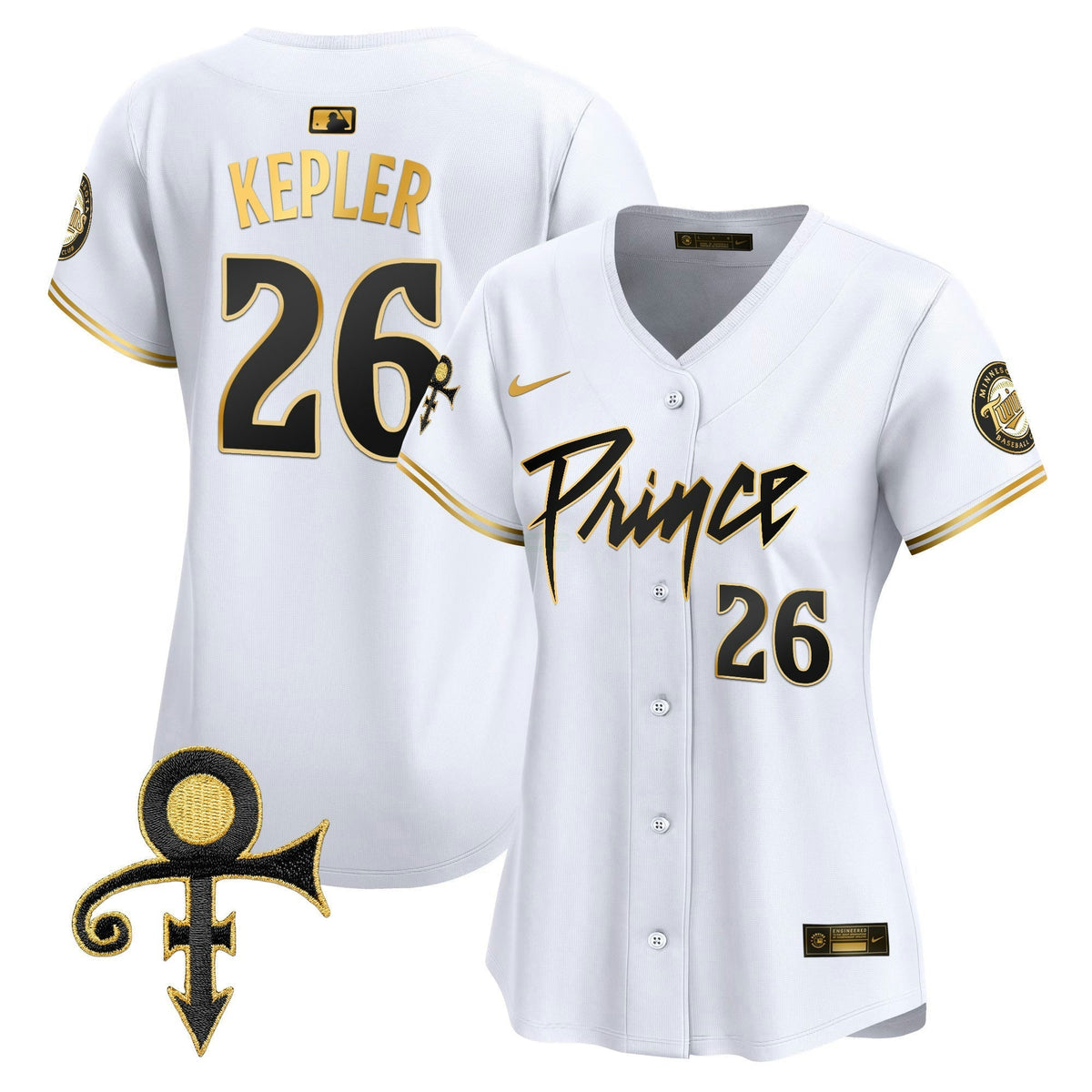 Camisa MLB Women’s Minnesota Prince Patch Vapor Premier Limited Jersey V4