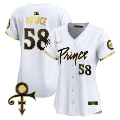 Camisa MLB Women’s Minnesota Prince Patch Vapor Premier Limited Jersey V4