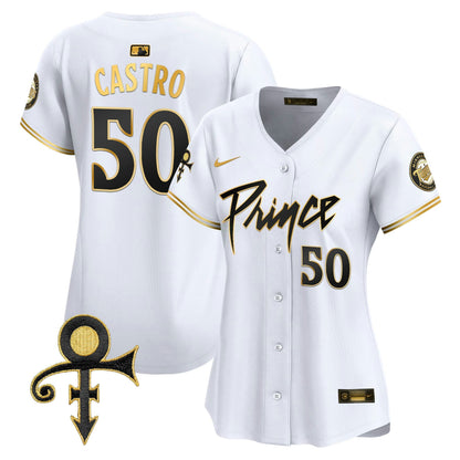 Camisa MLB Women’s Minnesota Prince Patch Vapor Premier Limited Jersey V4
