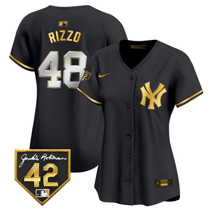 Camisa MLB New York Yankees Women’s New York 2024 Jackie Robinson Patch Vapor Premier Limited Jersey