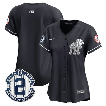 Camisa MLB Women’s New York Derek Jeter Patch Vapor Premier Limited Jersey V2