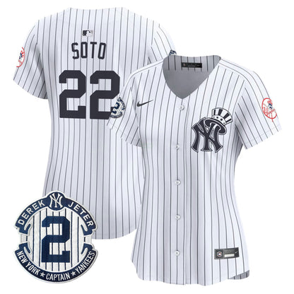 Camisa MLB Women’s New York Derek Jeter Patch Vapor Premier Limited Jersey V2