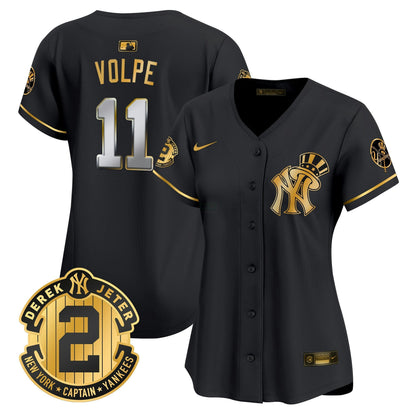 Camisa MLB Women’s New York Derek Jeter Patch Vapor Premier Limited Jersey V2