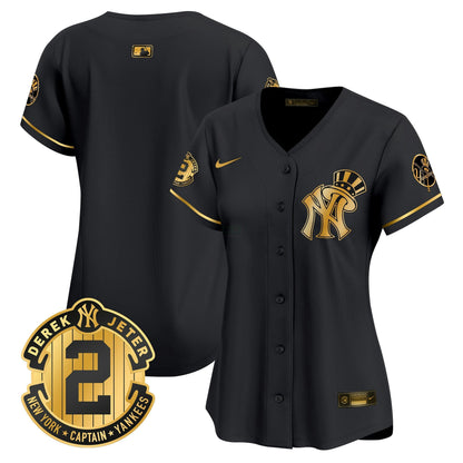 Camisa MLB Women’s New York Derek Jeter Patch Vapor Premier Limited Jersey V2