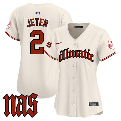 Camisa MLB Women’s New York Nas Illmatic Vapor Premier Limited Jersey