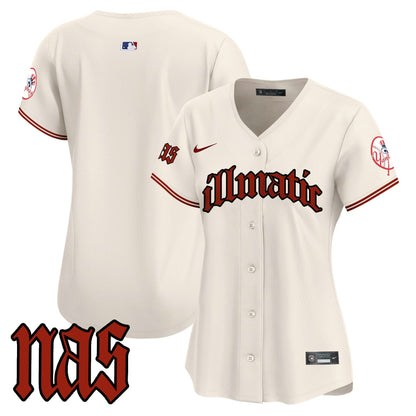 Camisa MLB Women’s New York Nas Illmatic Vapor Premier Limited Jersey