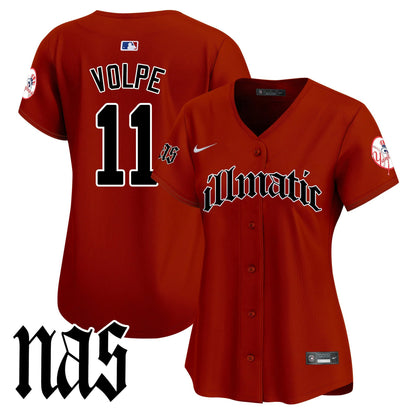 Camisa MLB Women’s New York Nas Illmatic Vapor Premier Limited Jersey
