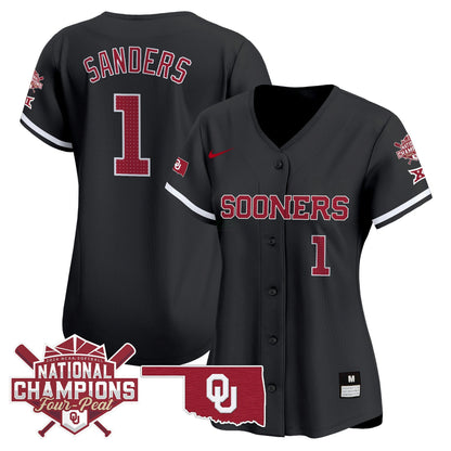 Camisa MLB Oklahoma Sooners Women’s size – Oklahoma Women’s Champions Patch Vapor Premier Limited Jersey V2
