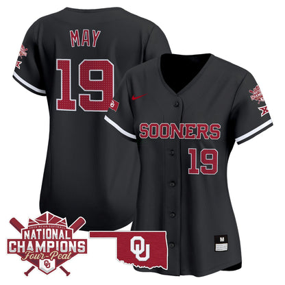 Camisa MLB Oklahoma Sooners Women’s size – Oklahoma Women’s Champions Patch Vapor Premier Limited Jersey V2