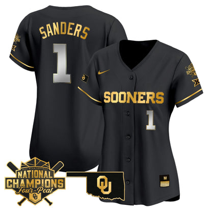 Camisa MLB Oklahoma Sooners Women’s size – Oklahoma Women’s Champions Patch Vapor Premier Limited Jersey V2