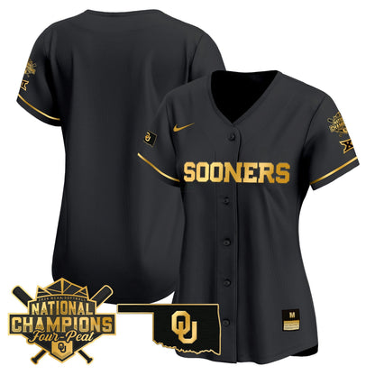 Camisa MLB Oklahoma Sooners Women’s size – Oklahoma Women’s Champions Patch Vapor Premier Limited Jersey V2