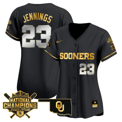 Camisa MLB Oklahoma Sooners Women’s size – Oklahoma Women’s Champions Patch Vapor Premier Limited Jersey V2