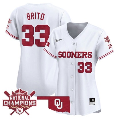 Camisa MLB Oklahoma Sooners Women’s size – Oklahoma Women’s Champions Patch Vapor Premier Limited Jersey V2
