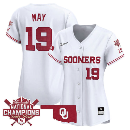 Camisa MLB Oklahoma Sooners Women’s size – Oklahoma Women’s Champions Patch Vapor Premier Limited Jersey V2