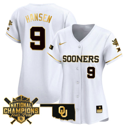 Camisa MLB Oklahoma Sooners Women’s size – Oklahoma Women’s Champions Patch Vapor Premier Limited Jersey V2