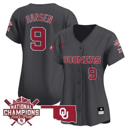 Camisa MLB Oklahoma Sooners Women’s size – Oklahoma Women’s Champions Patch Vapor Premier Limited Jersey V2