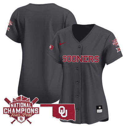 Camisa MLB Oklahoma Sooners Women’s size – Oklahoma Women’s Champions Patch Vapor Premier Limited Jersey V2