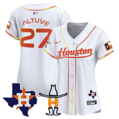 Camisa MLB Women’s Space City Houston Rodeo Patch Vapor Premier Limited Jersey