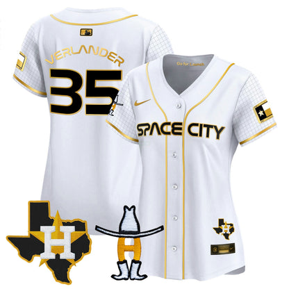 Camisa MLB Women’s Space City Texas Patch Vapor Premier Limited Jersey