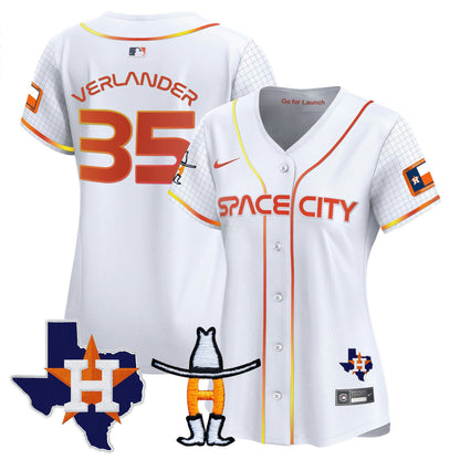 Camisa MLB Women’s Space City Texas Patch Vapor Premier Limited Jersey