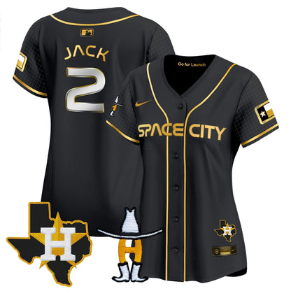 Camisa MLB Women’s Space City Texas Patch Vapor Premier Limited Jersey
