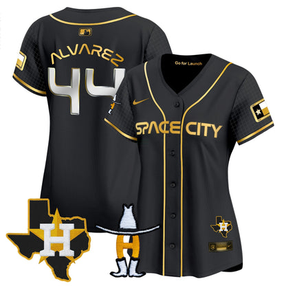 Camisa MLB Women’s Space City Texas Patch Vapor Premier Limited Jersey