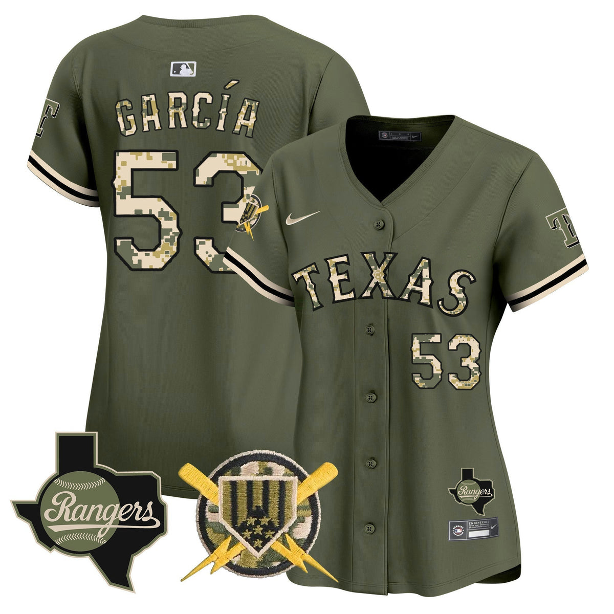 Camisa MLB Women’s Texas Armed Forces Day Vapor Premier Limited Jersey