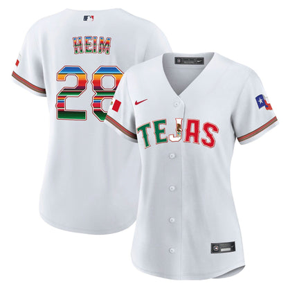 Camisa MLB Women’s Texas Mexico Flag Jersey