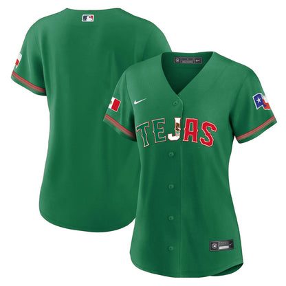 Camisa MLB Women’s Texas Mexico Flag Jersey